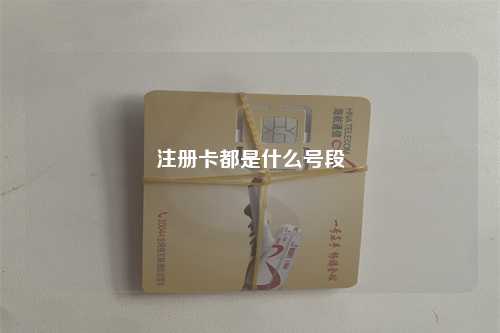 注册卡都是什么号段